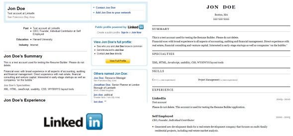 how to convert your linkedin profile to a resume online easily